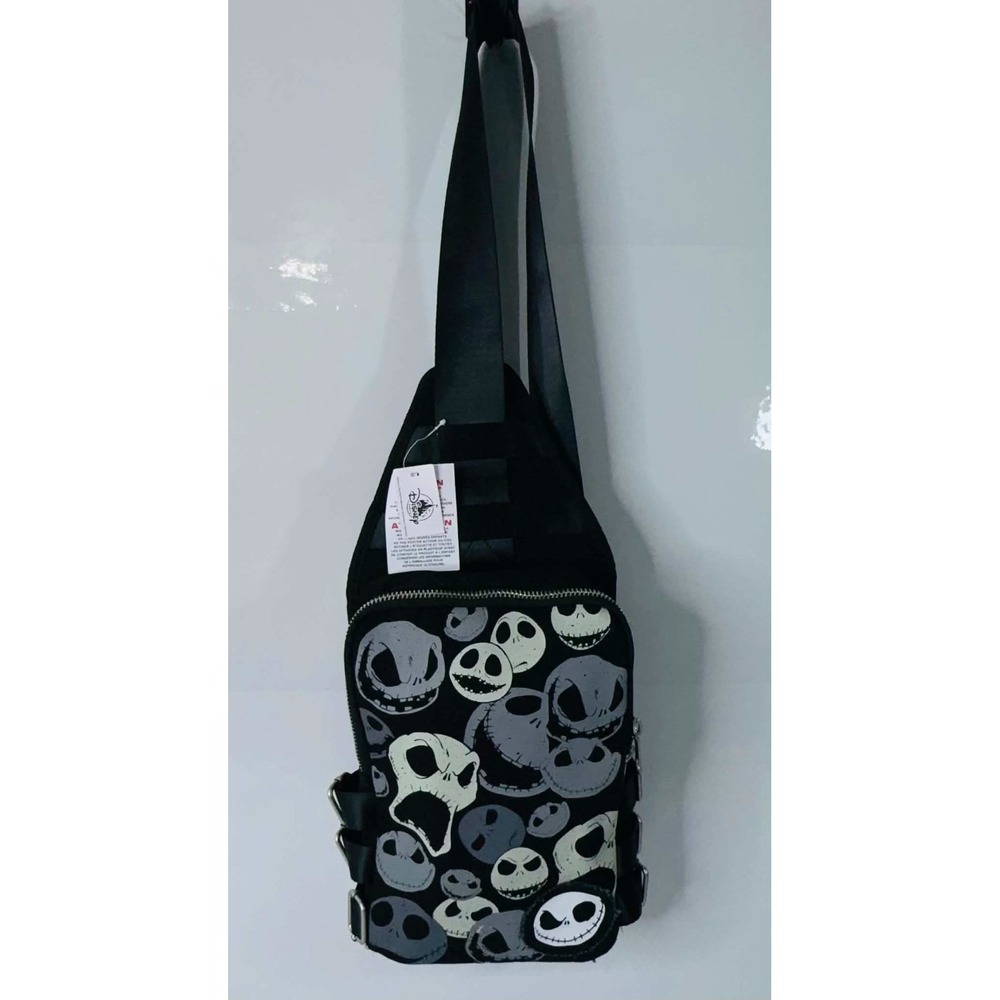NEW Disney Parks Nightmare Before Christmas Jack Skellington Faces Sling Bag NBC